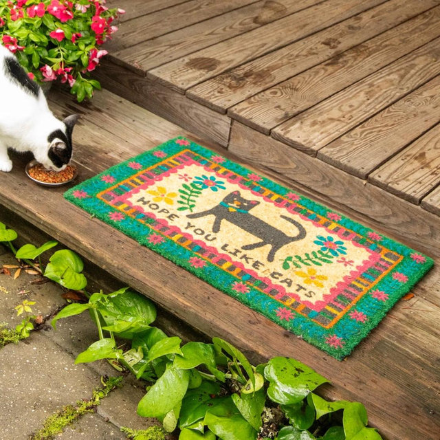 Bungalow Doormat - Hope You Like Cats