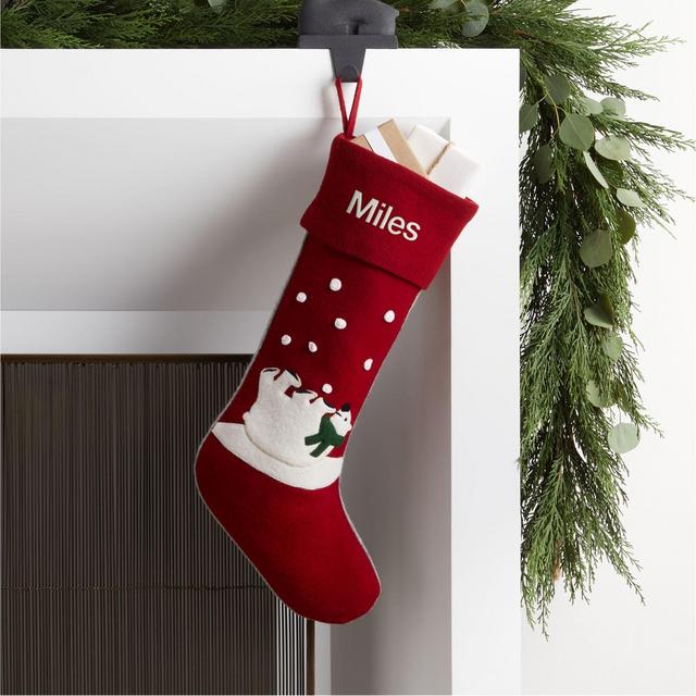 Polar Bear Cub Christmas Stocking