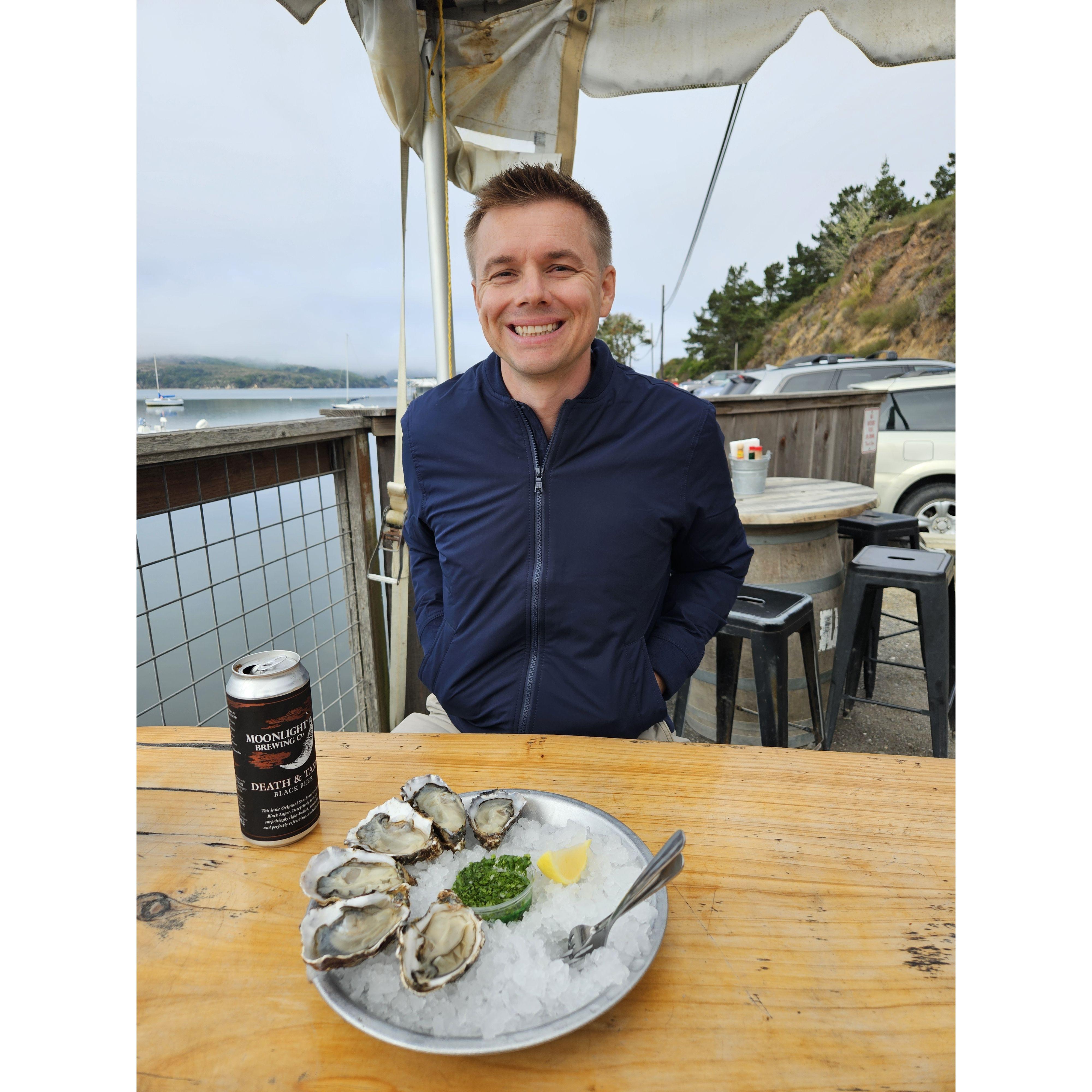 Oysters in Marin County