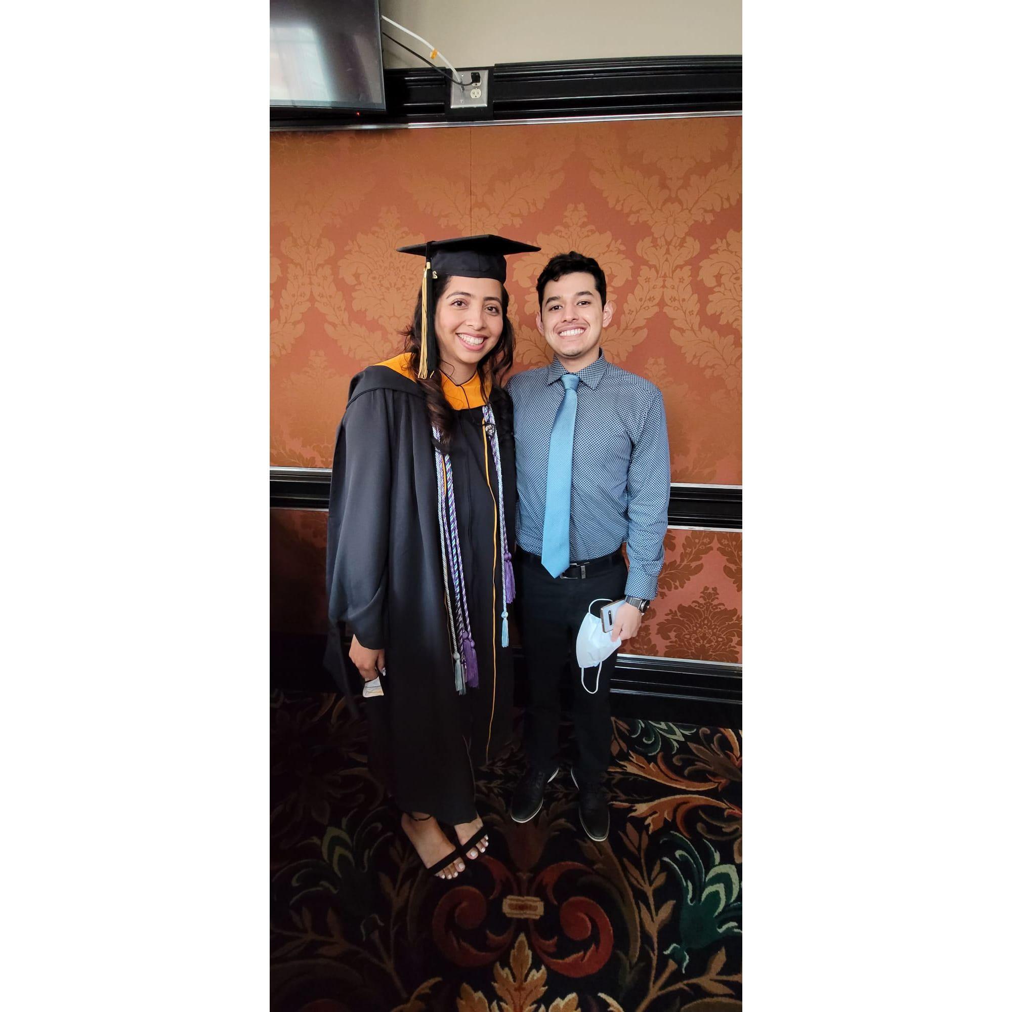 When she graduated Johns Hopkins
