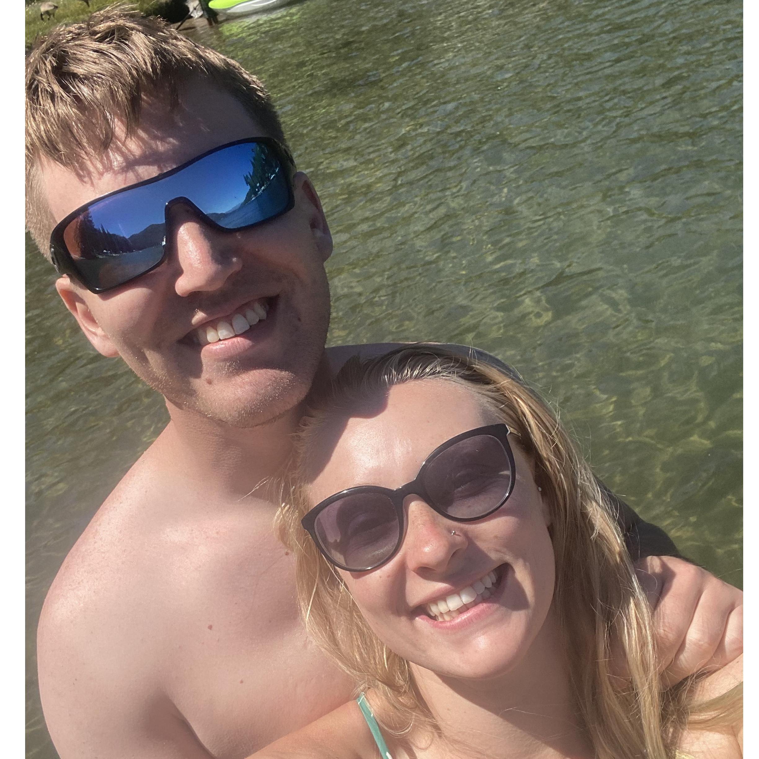 Enjoying a day at Donner Lake in Tahoe, CA