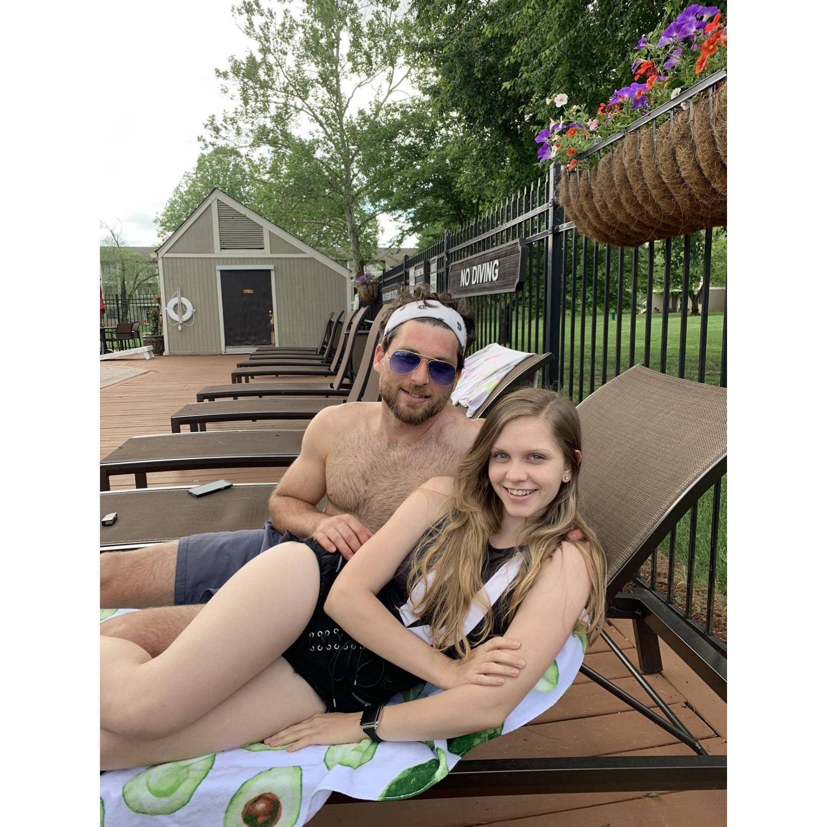 We love the pool! (Shh.. we've snuck into over 10 pools as a couple over 3 years)
May 5th, 2019