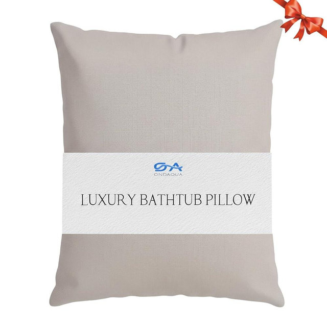 ONDAQUA Luxury Bathtub Pillow, Skin-Friendly Cushion, Support Back, Neck & Head, Non-Slip, Adjustable Thickness, Washable & Quick-Drying - Ideal for Home Spa Days