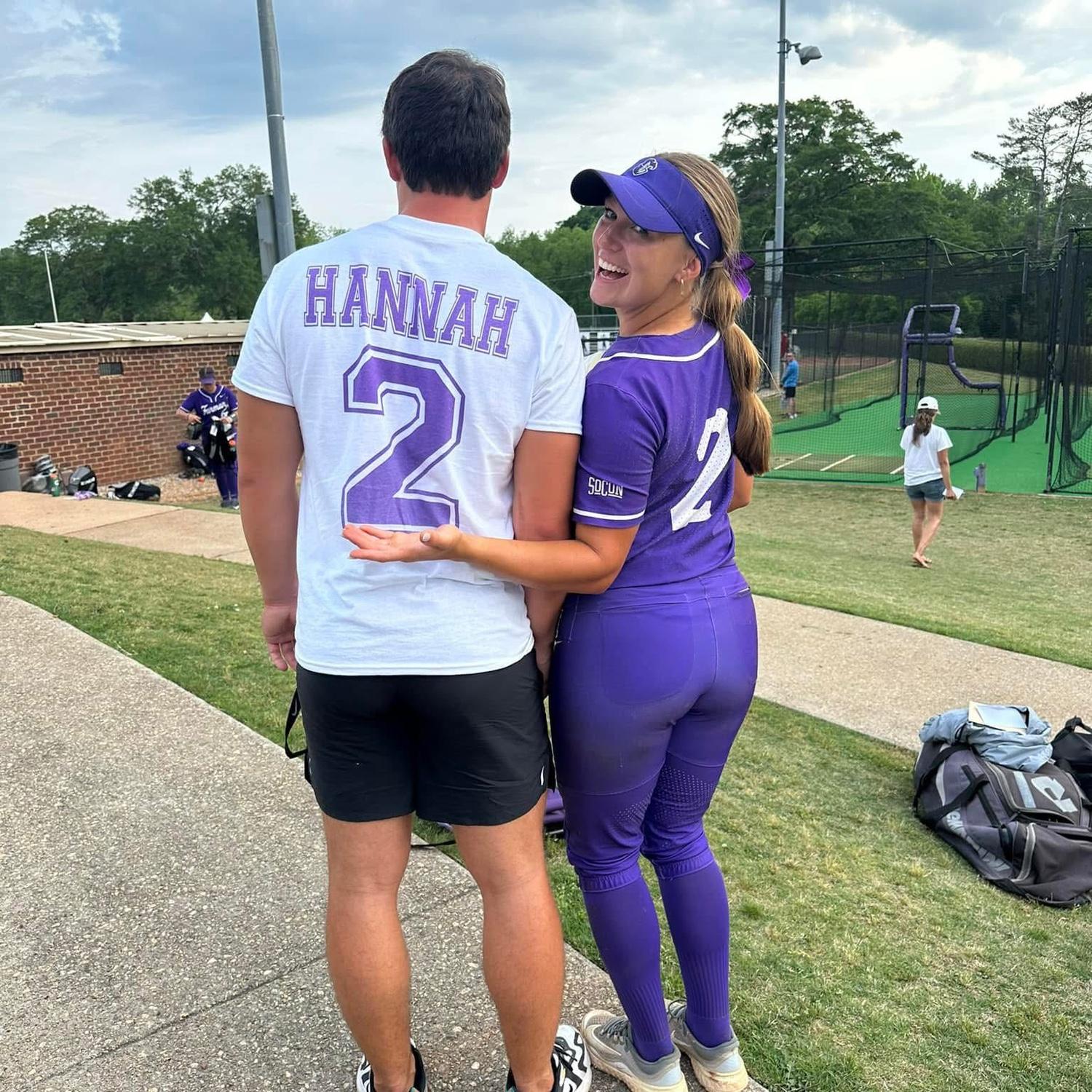 May 2024 - Logan repping the purple at Hannah's senior night!