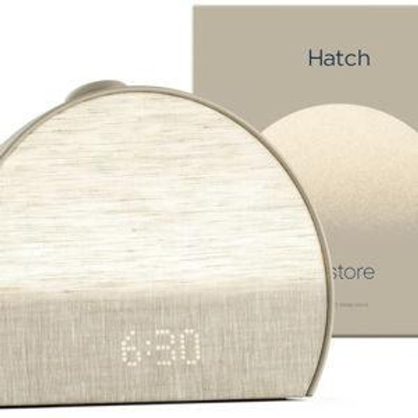 Hatch Restore 3 Sunrise Alarm Clock, Sound Machine, Smart Light (Putty) - White Noise, Screen-Free Sleep Routine