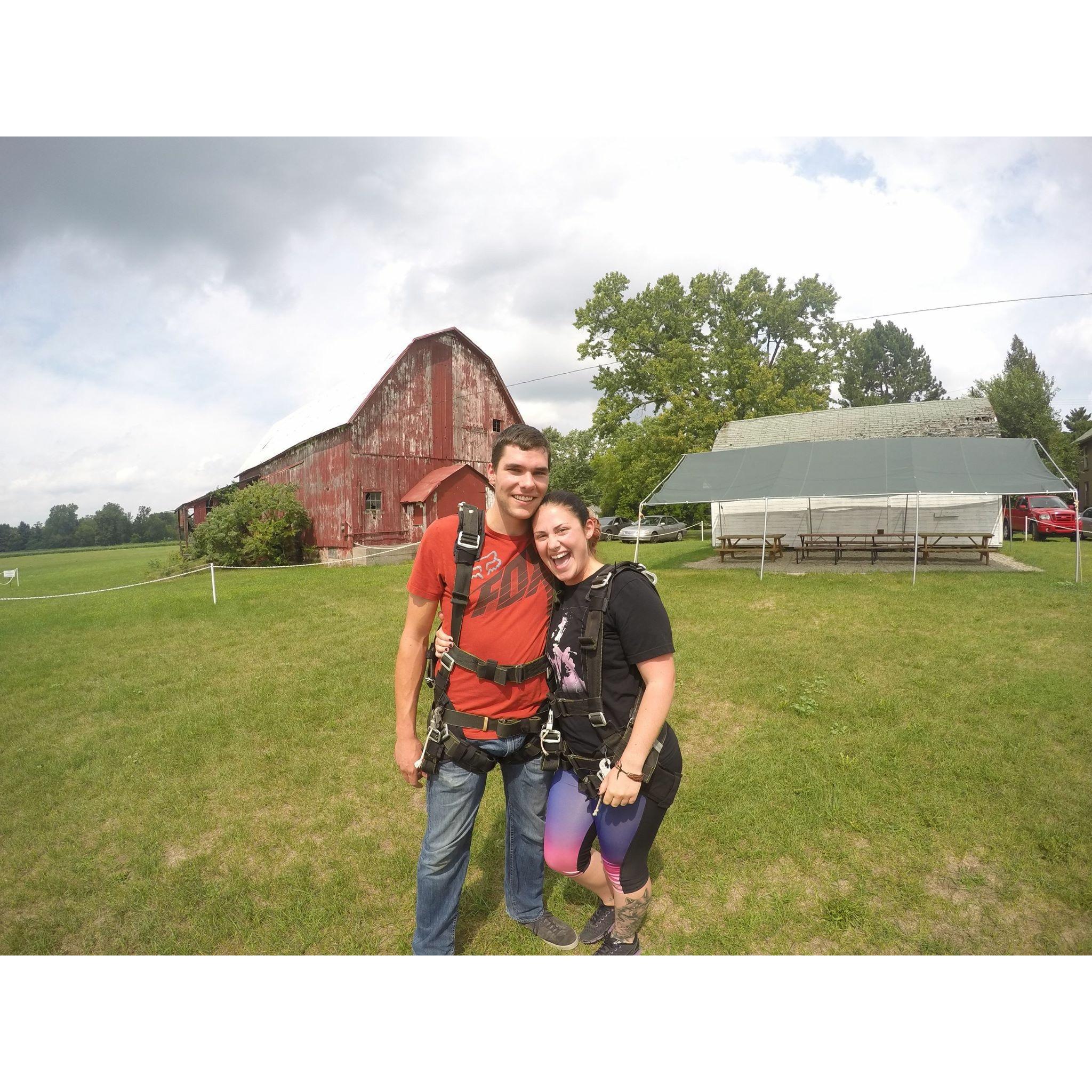 Getting ready to Sky Dive!!!