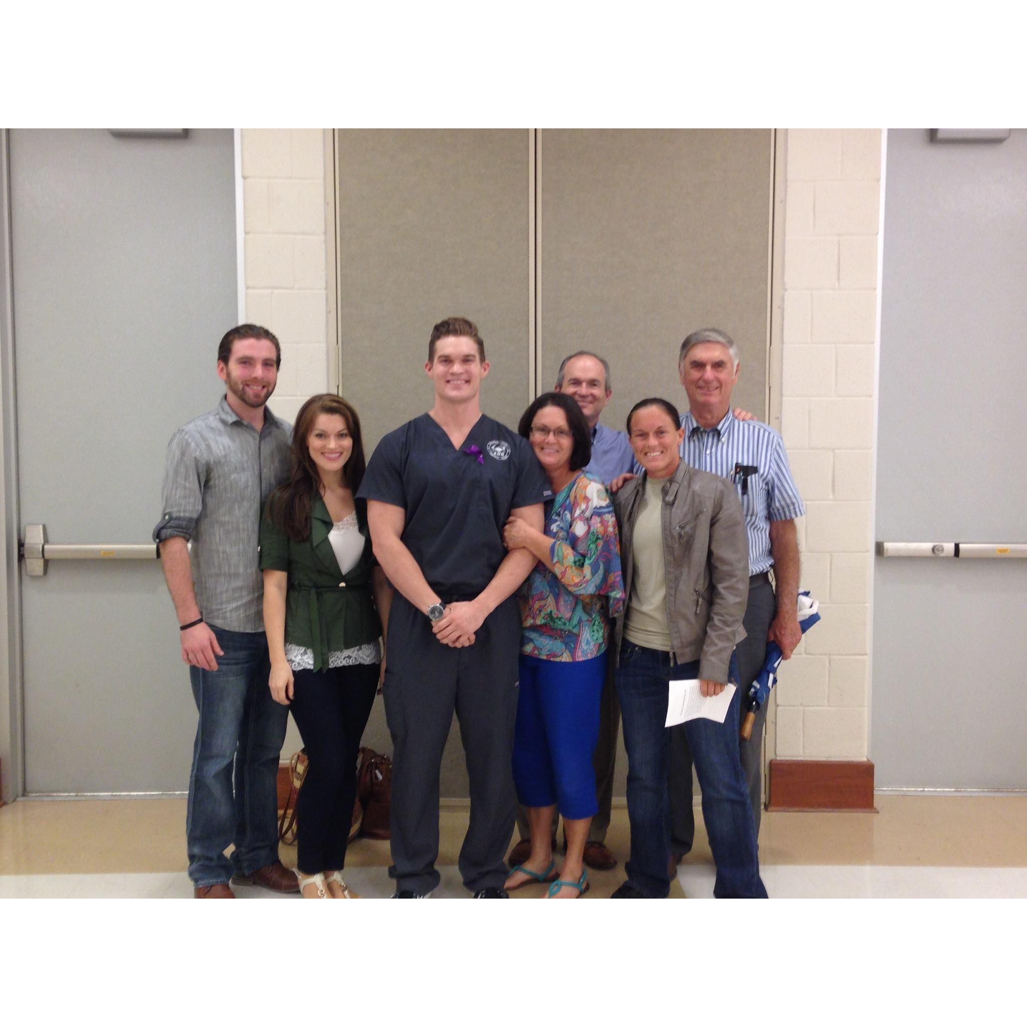 Eric and his family after he graduated Nursing School!