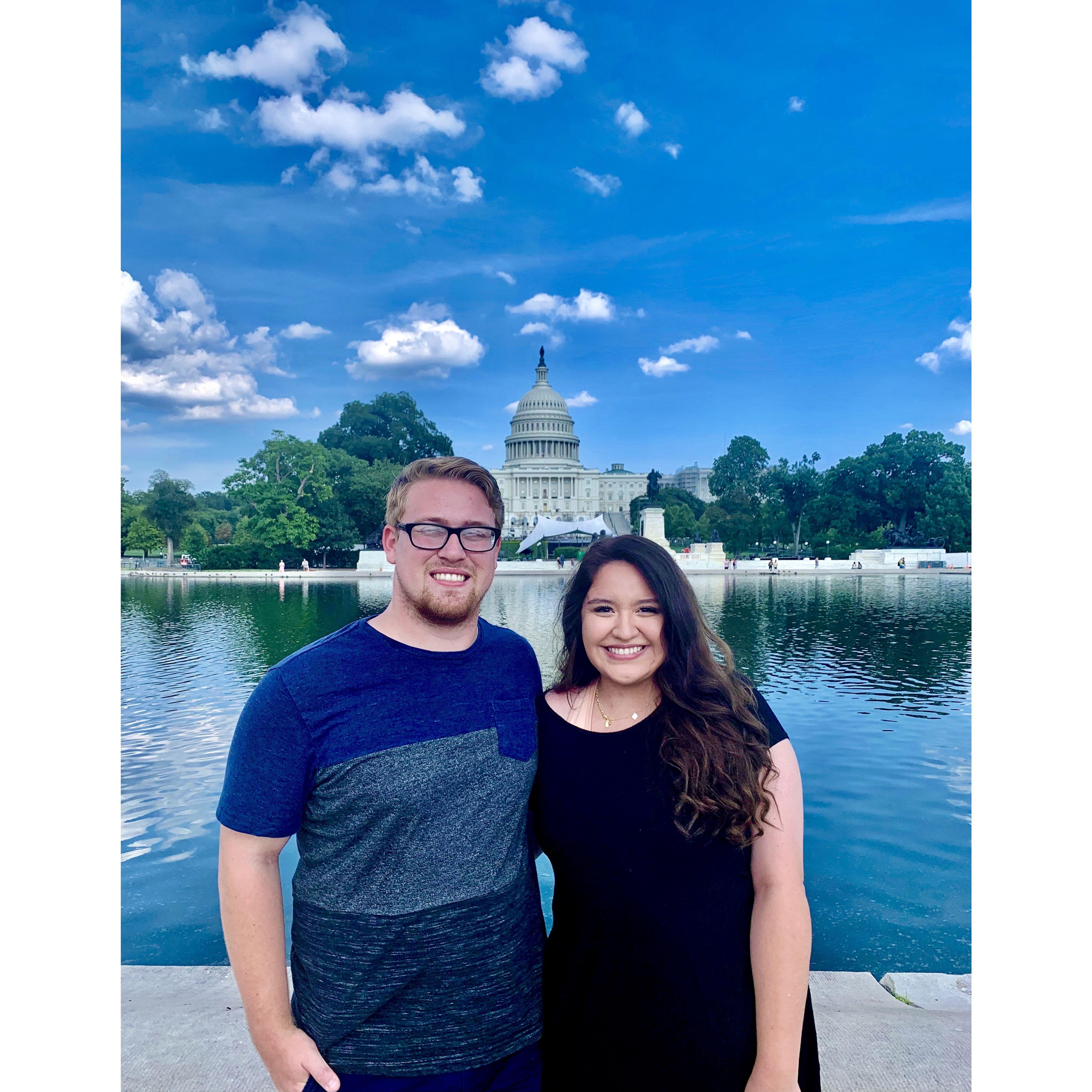 Our first photo in DC after we moved!