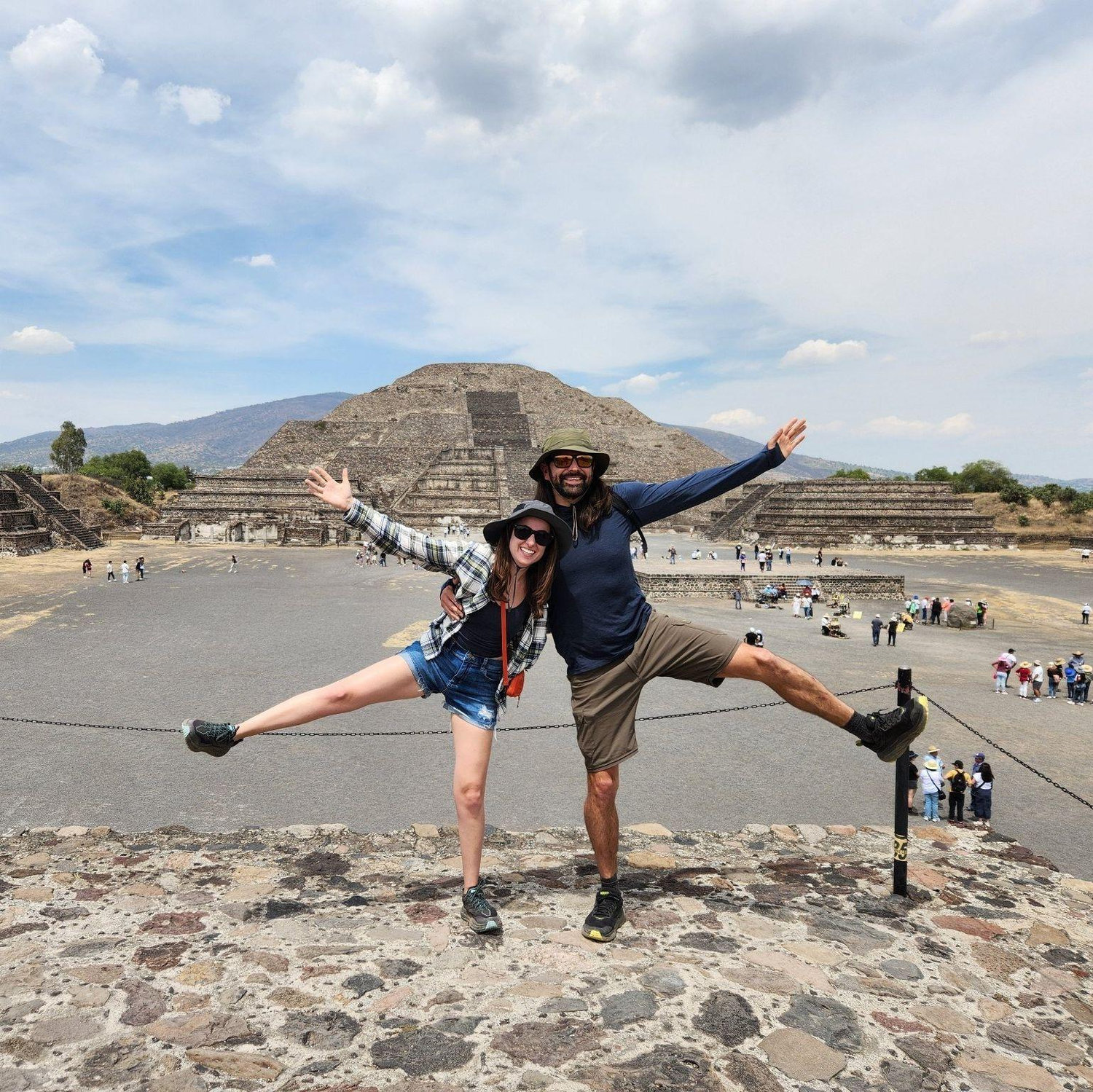 Our trip to Mexico City. We went to see the Teotihuacan Pyramids.