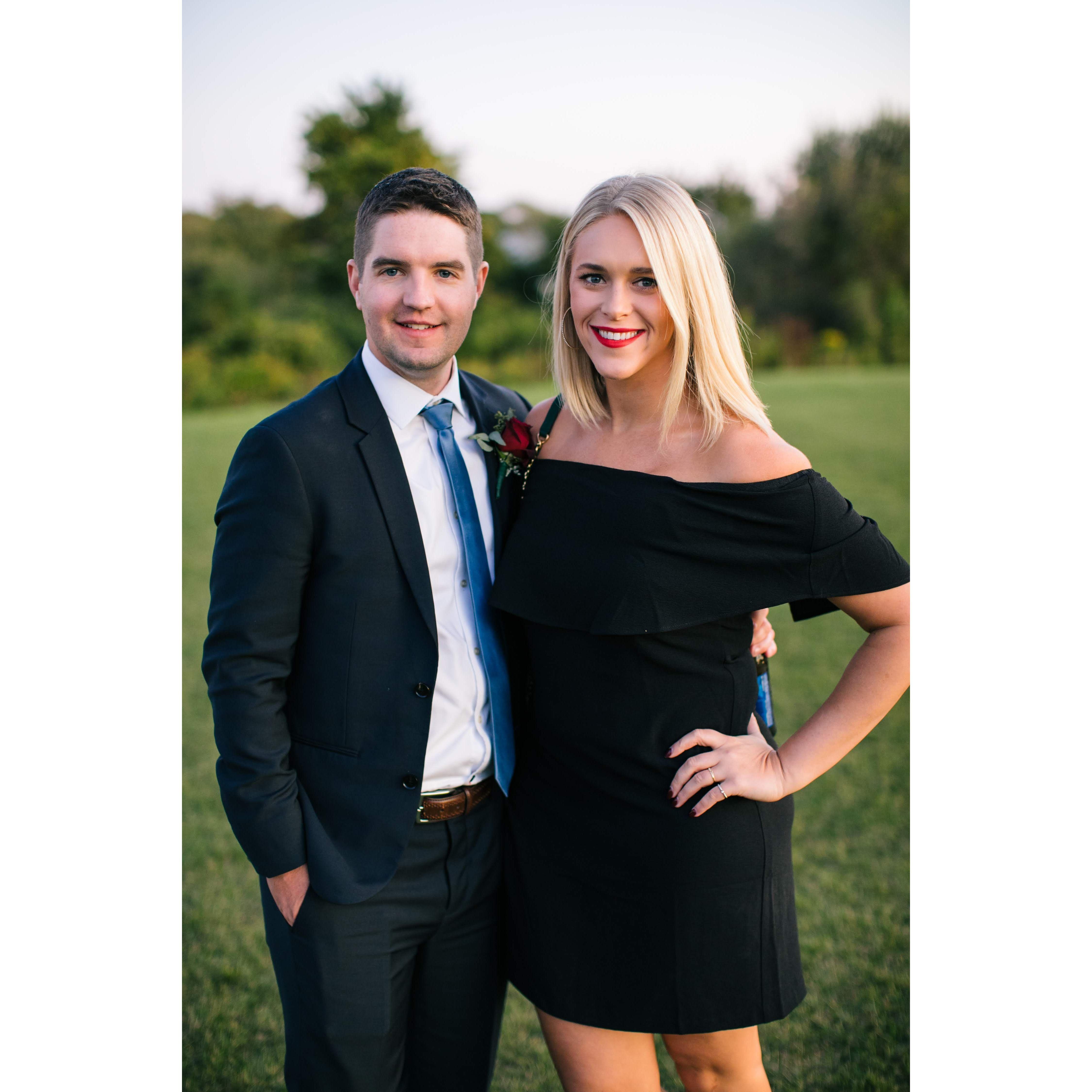 OCT. 2019 - dressed up for Ryan & Monica's wedding in Newport, RI