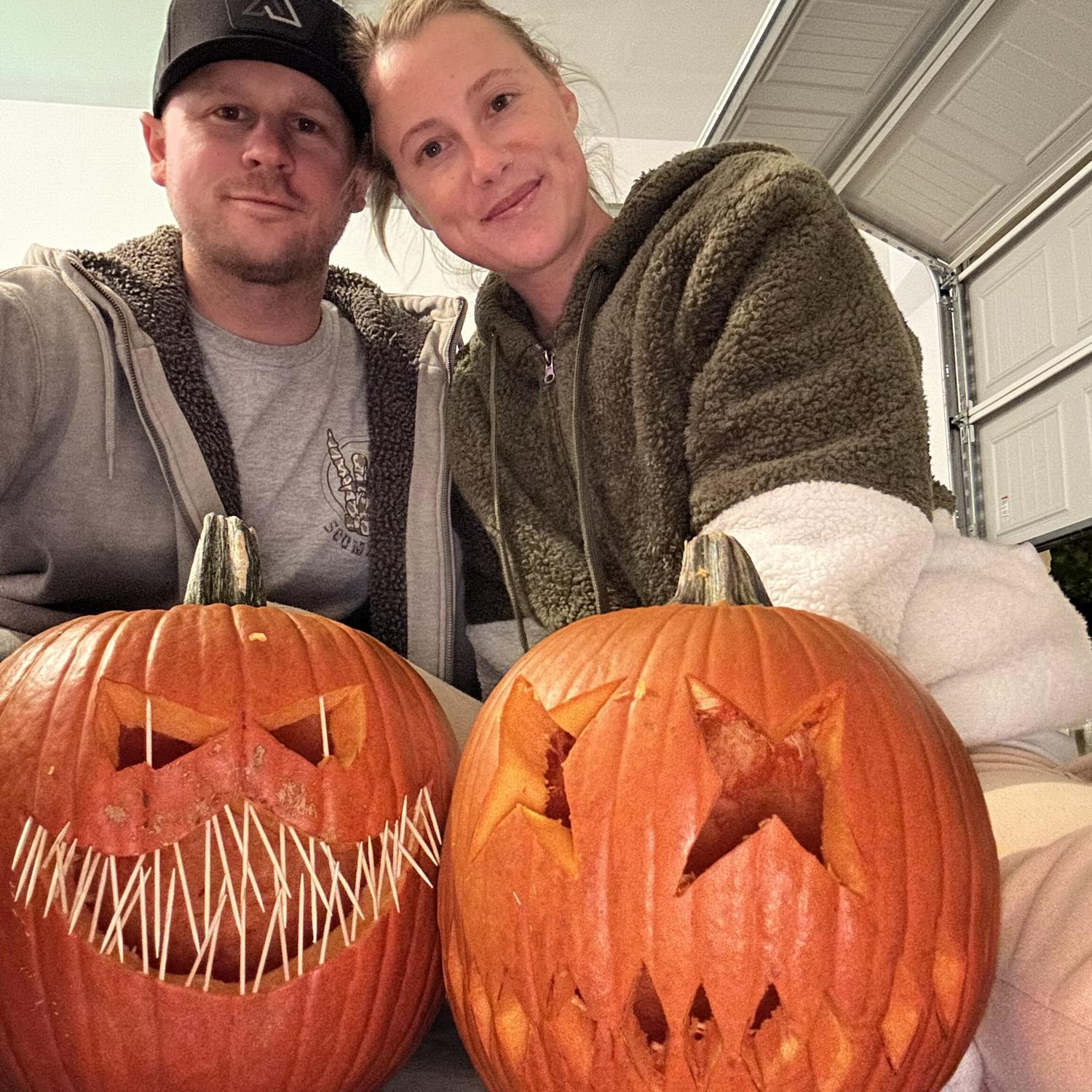Carving pumpkins 🎃