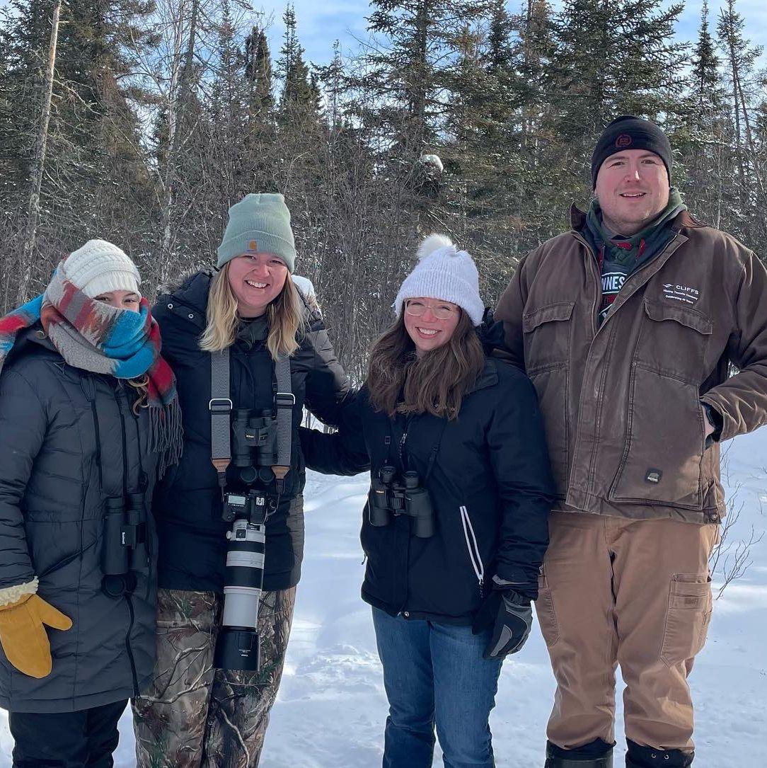 BRRRRRirding with friends in the Sax Zim Bog. The day started out at -40 degrees but the Boreal Chickadee was worth it!