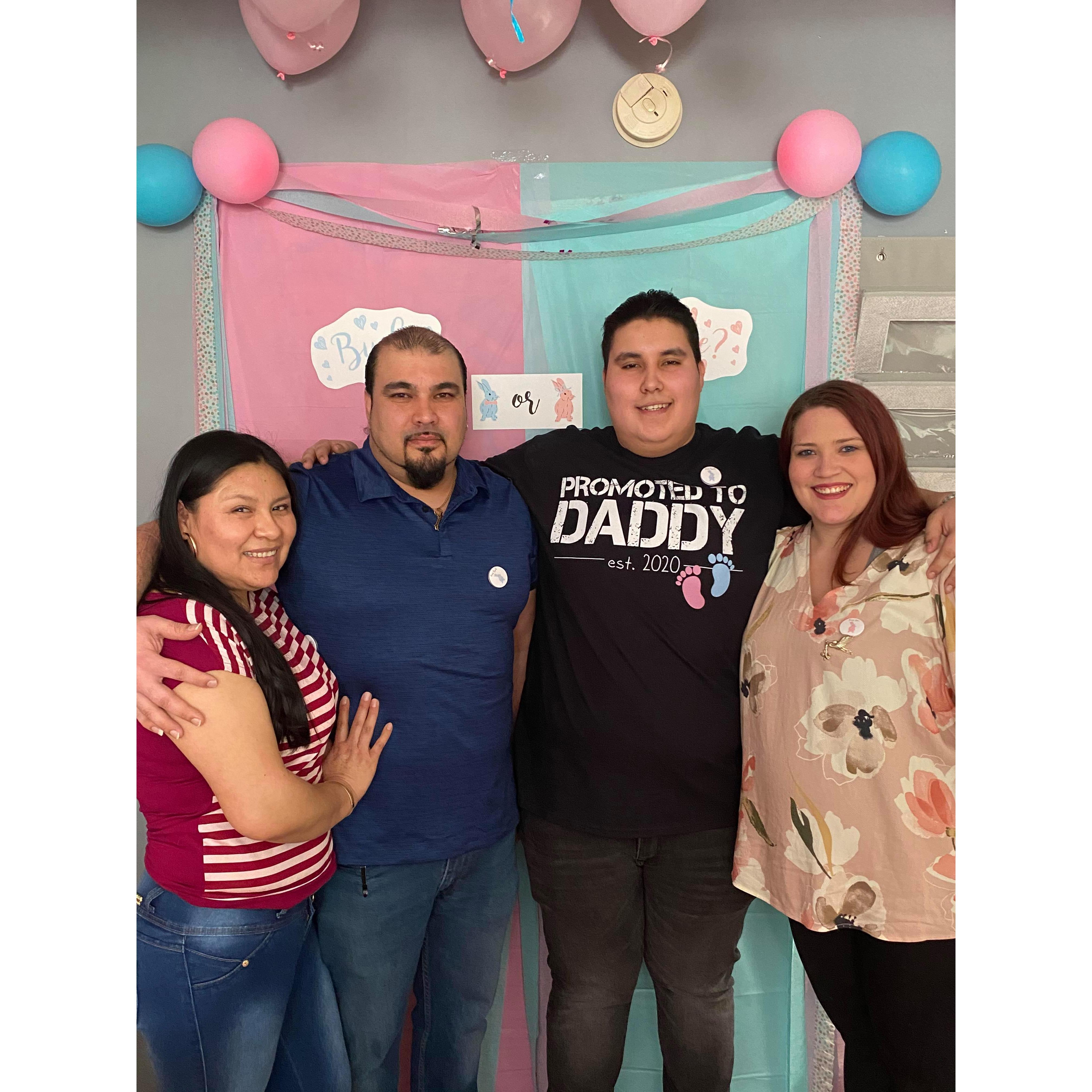 The Happy Couple with the Grooms Father and Elizabet!