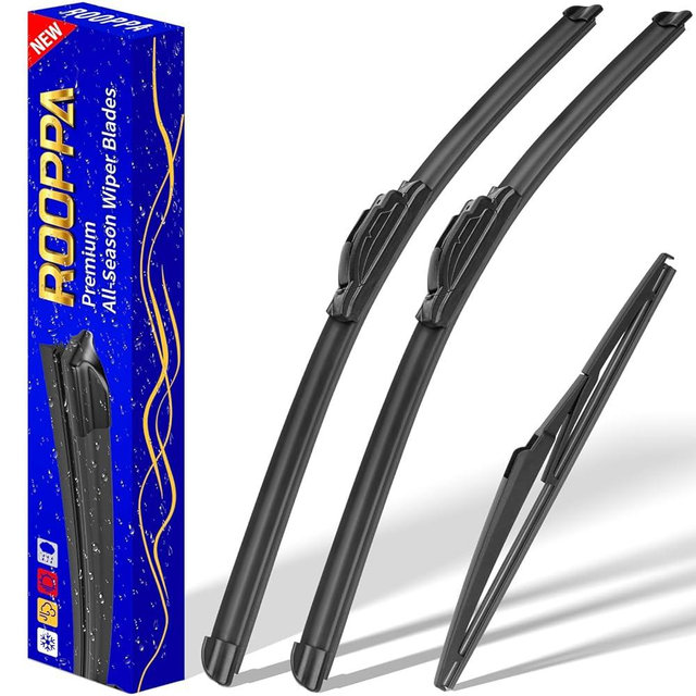 3 wipers Replacement for 2008-2019 Toyota Highlander/2011-2021 Lexus GX460, Windshield Wiper Blades Original Equipment Replacement - 26"/20"/12" (Set of 3) U/J HOOK