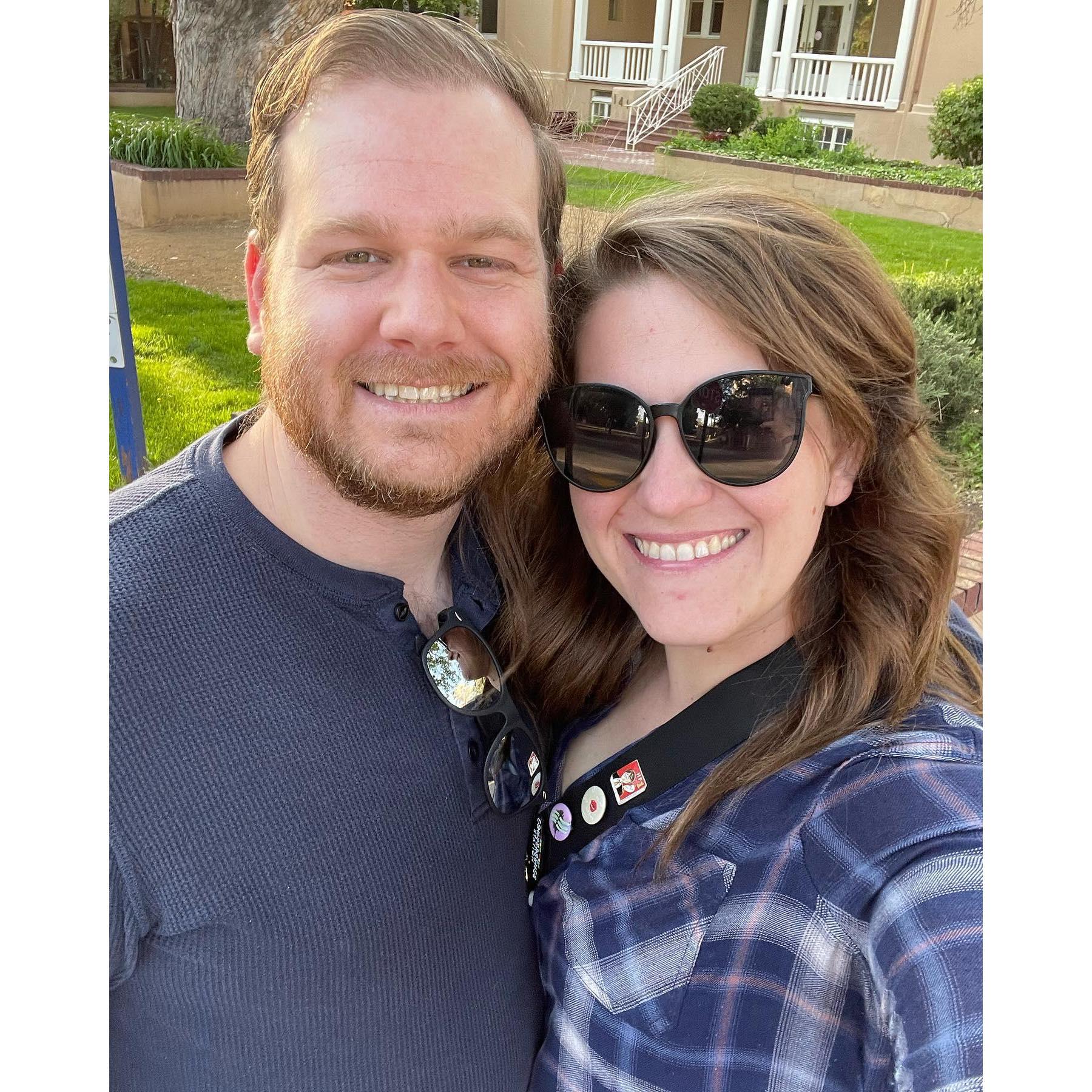 Hanging out in Santa Fe, New Mexico before Josh's big surgery.