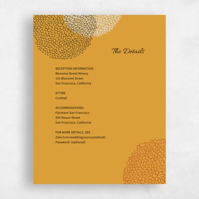 Mustard, Yellow Wedding Enclosure - Mikasa