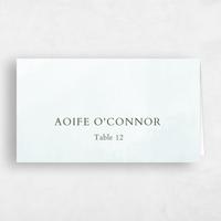 Green Wedding Place Card - Oakhurst