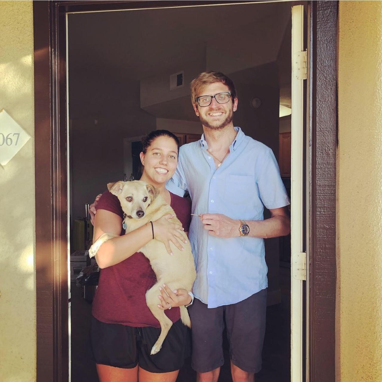 September 2019 - Moving into our first apartment together! Of course the fur children were there too!