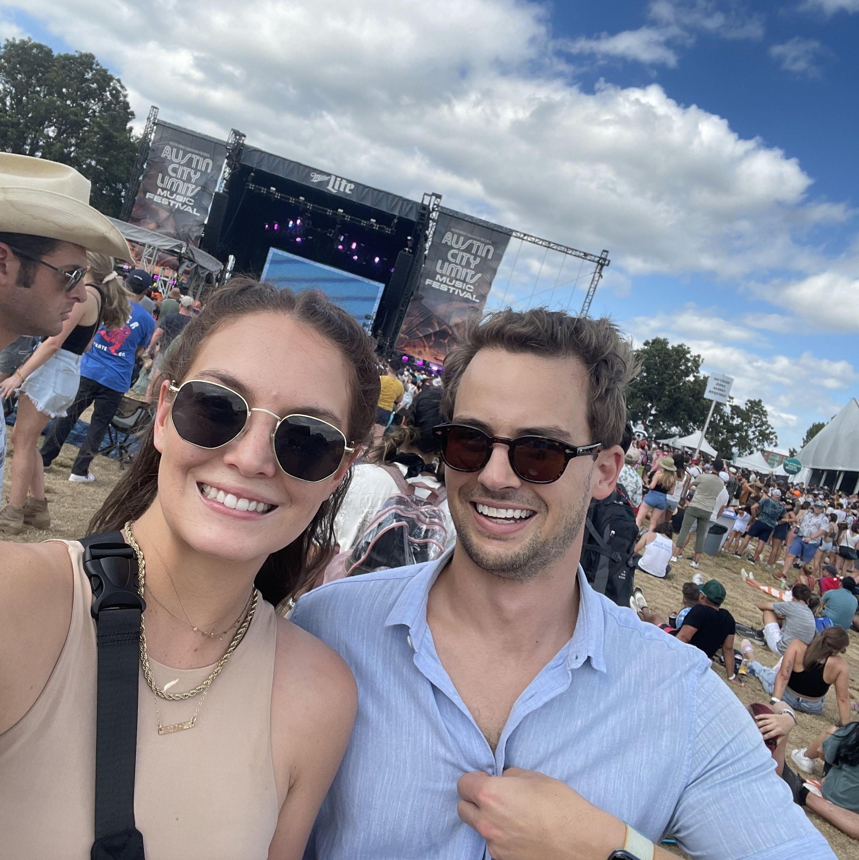 Attending Austin's (TX) annual music festival, Austin City Limits.
