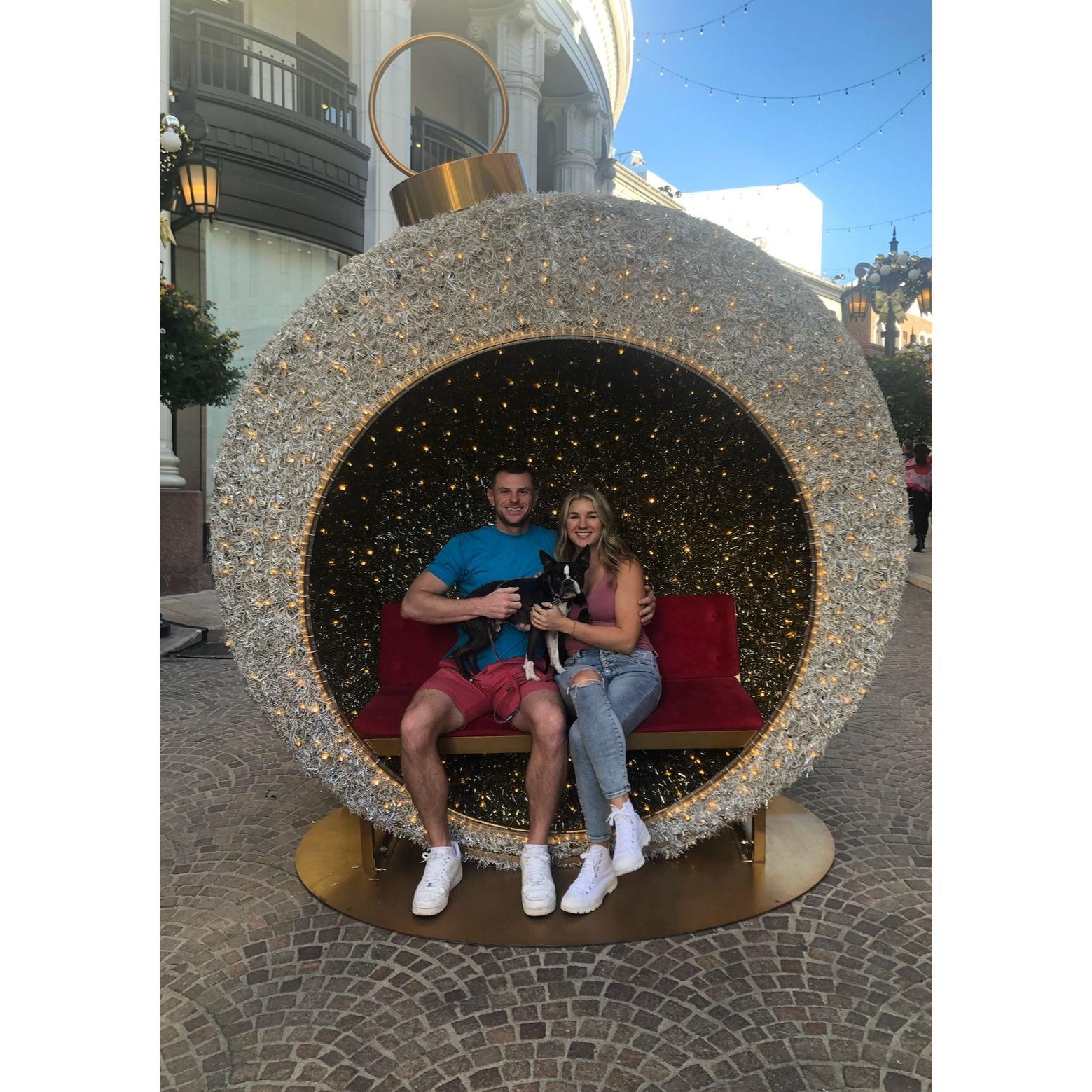 Beverly Hills, CA - Rodeo drive baby (with Frankie)! The first time Mary met Matt's sister Tiffany and niece, Abby. (November 2022)