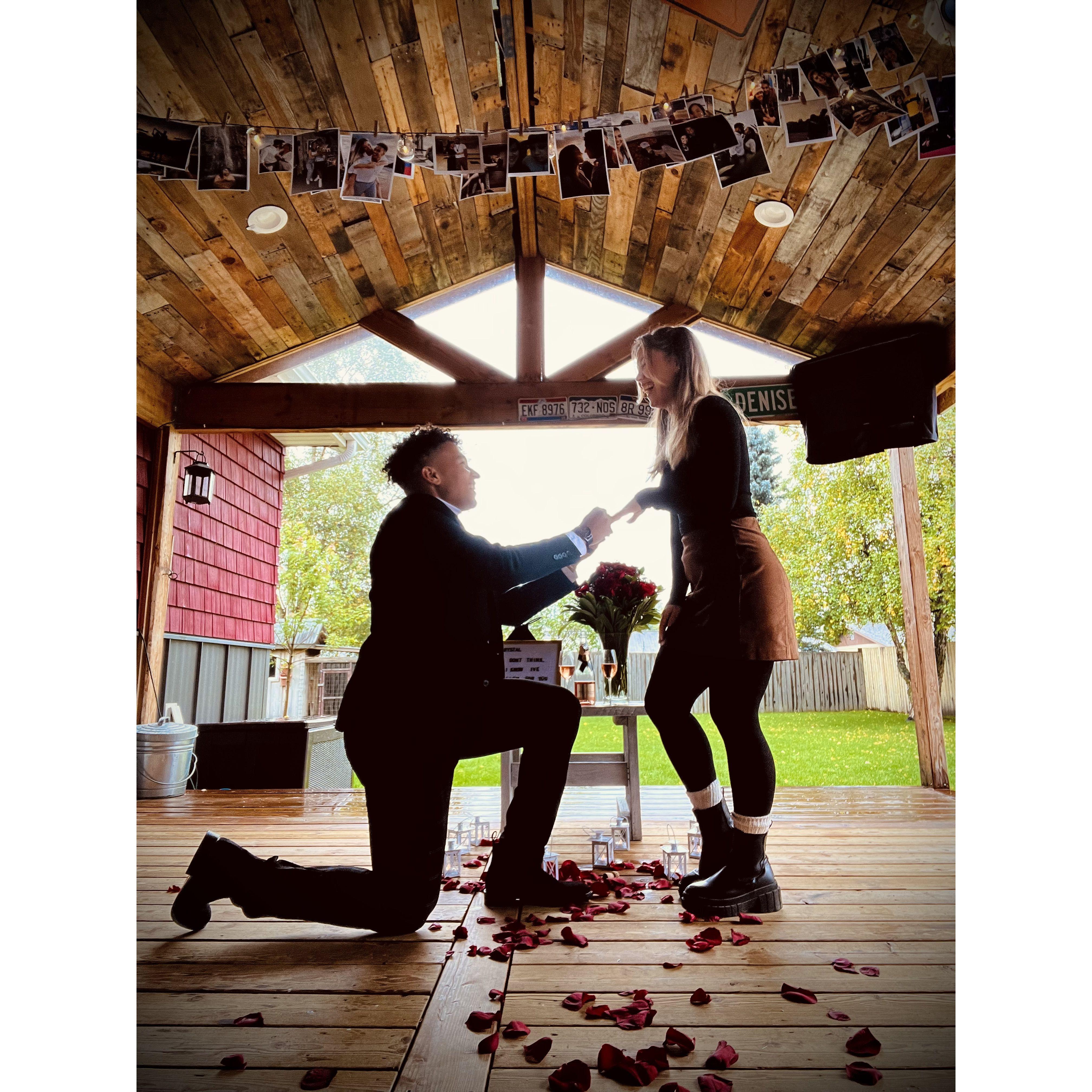 The proposal!!