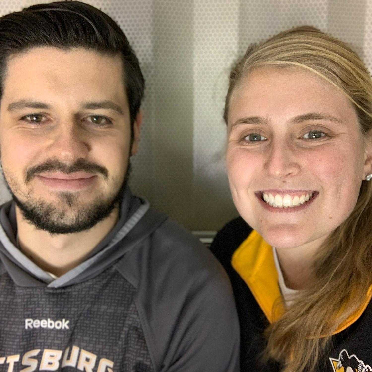 Cheering on the Pittsburgh Penguins