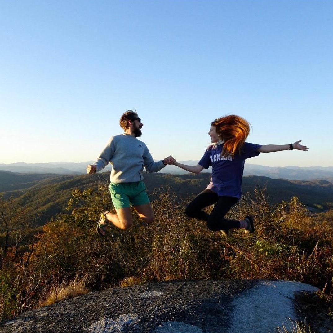 Hiking in SC--one of Arm and Oooolivia's favorite things to do.