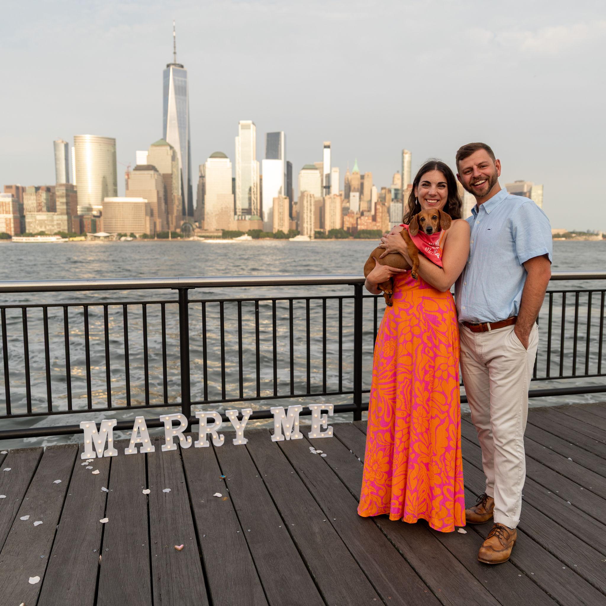 The Proposal | Exchange Place Pier in Jersey City