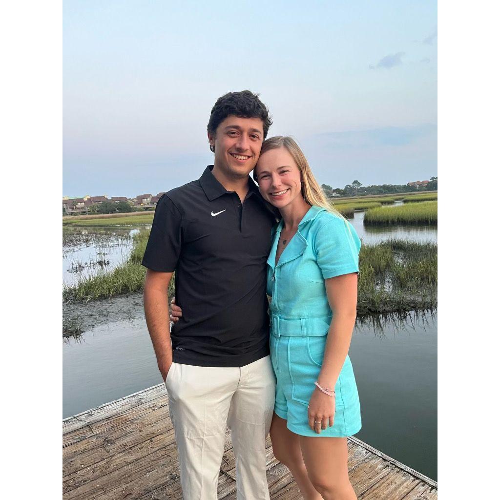 At our favorite place: the beach