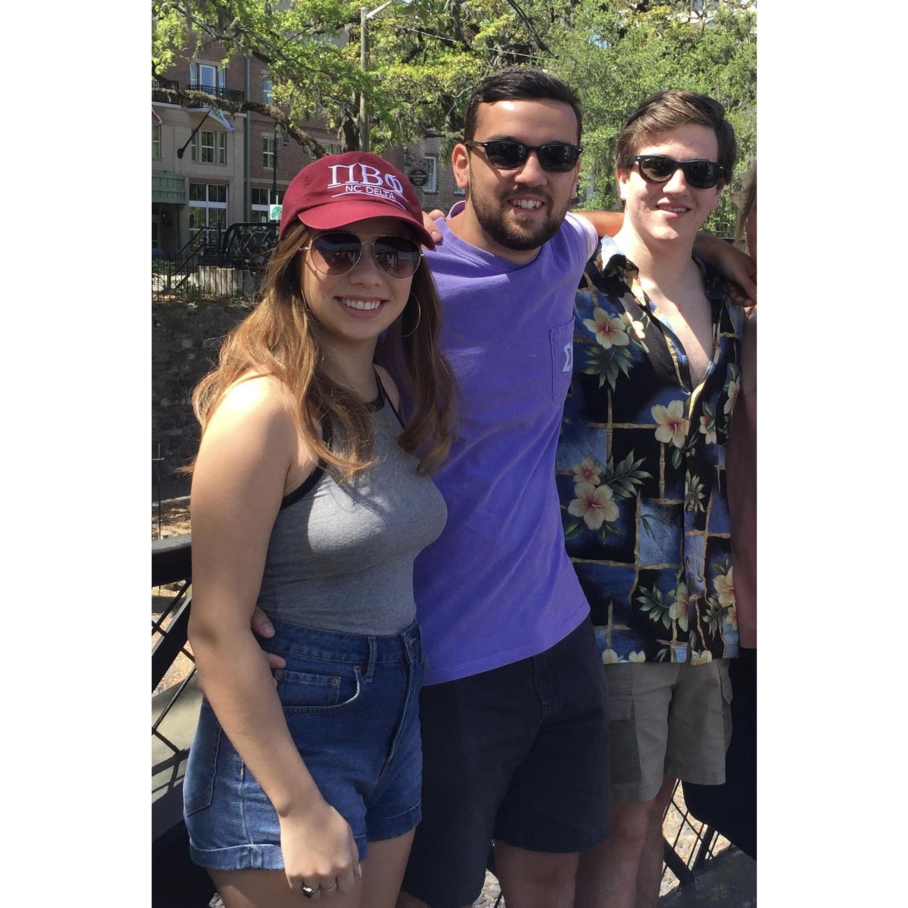 Wrapping up senior formal weekend in Savannah with our great friend and officiant, Nick!