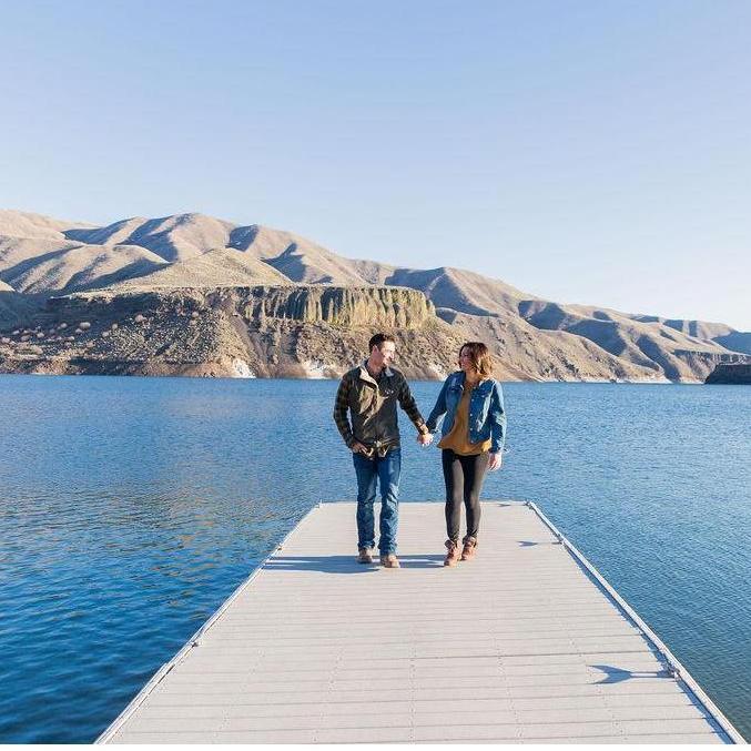 Engagement Photo Session @ Lucky Peak - April 8th, 2021. Camille Marie Photography