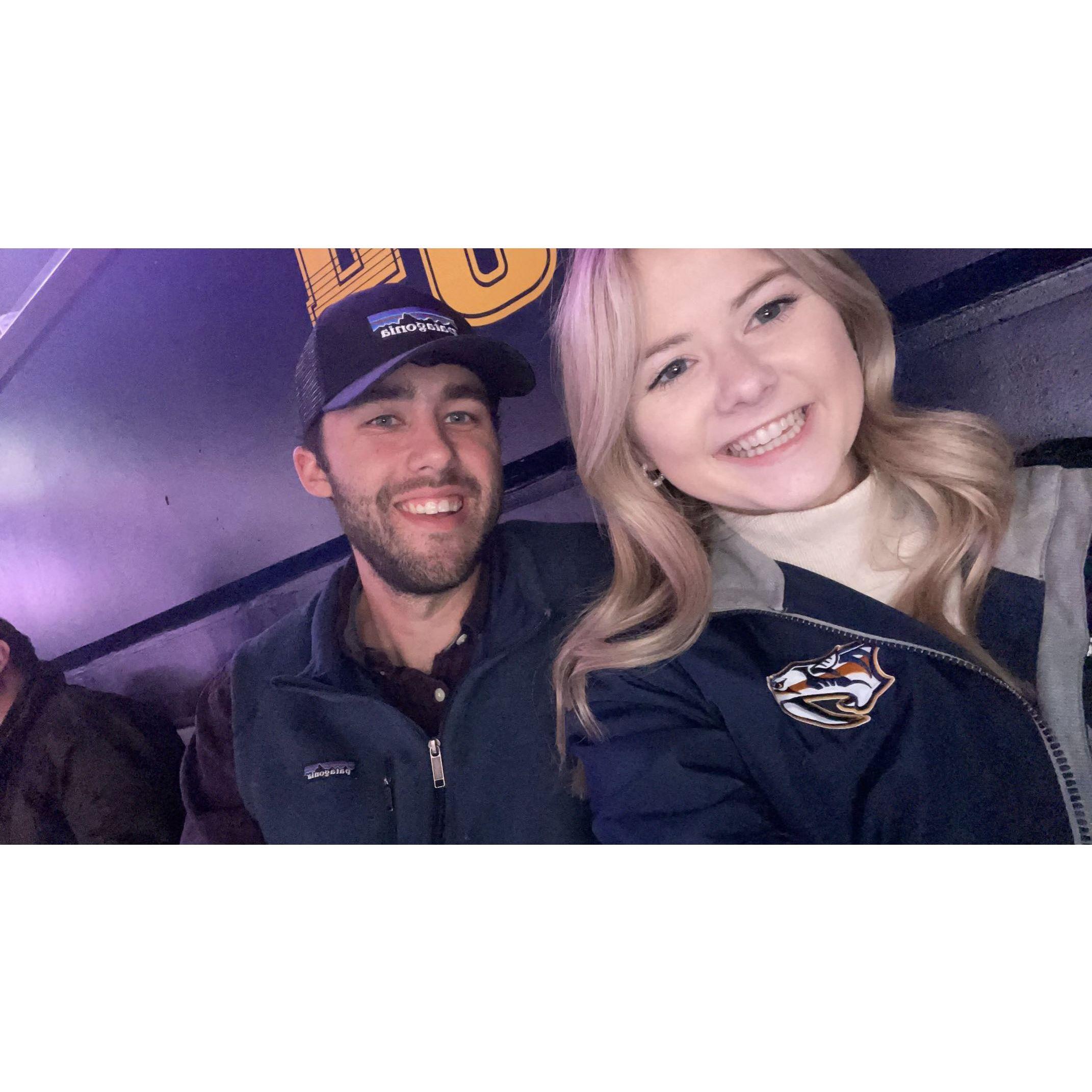 If you know us, one of our favorite things to do is sporting events. Predators game December 2021