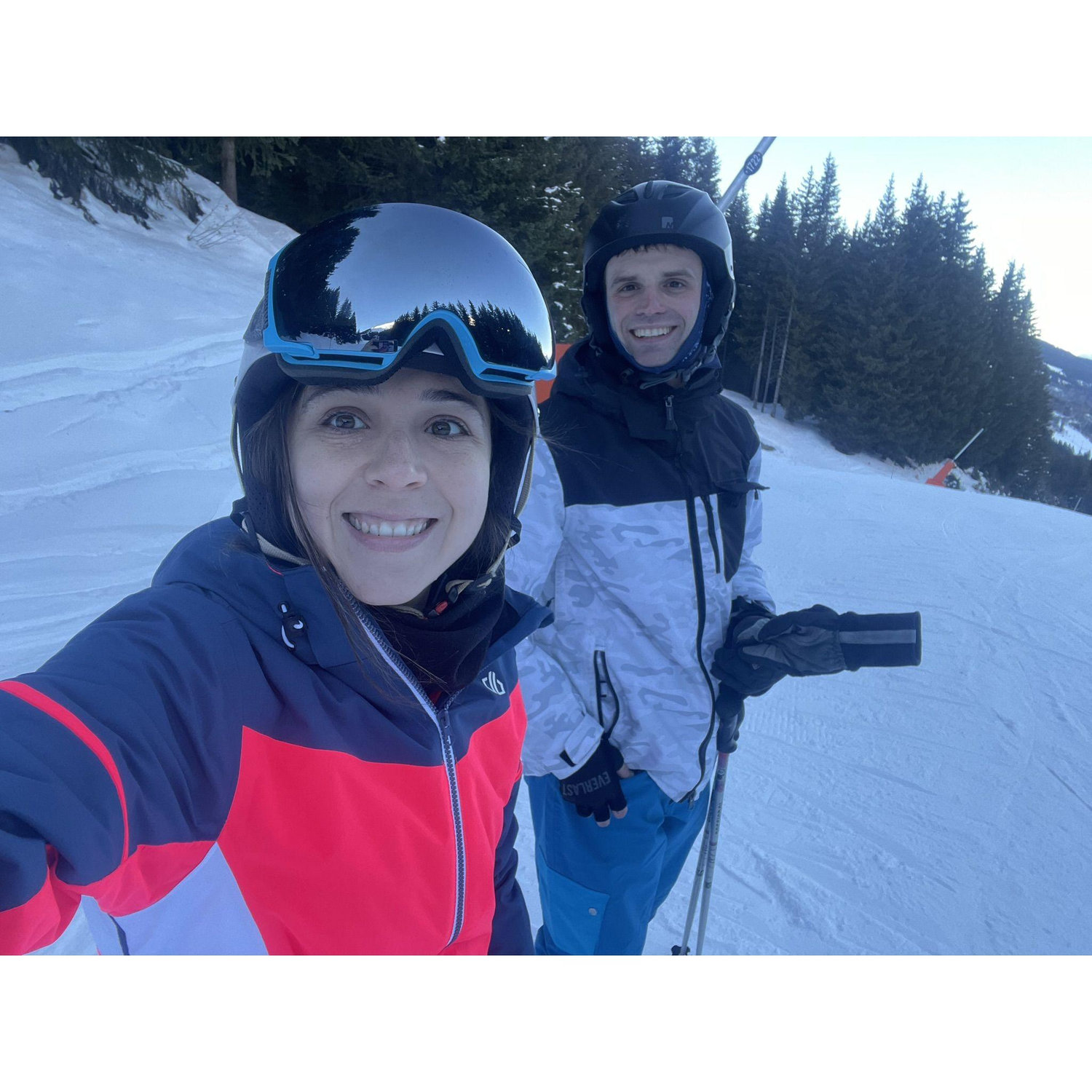 Learning to ski with J