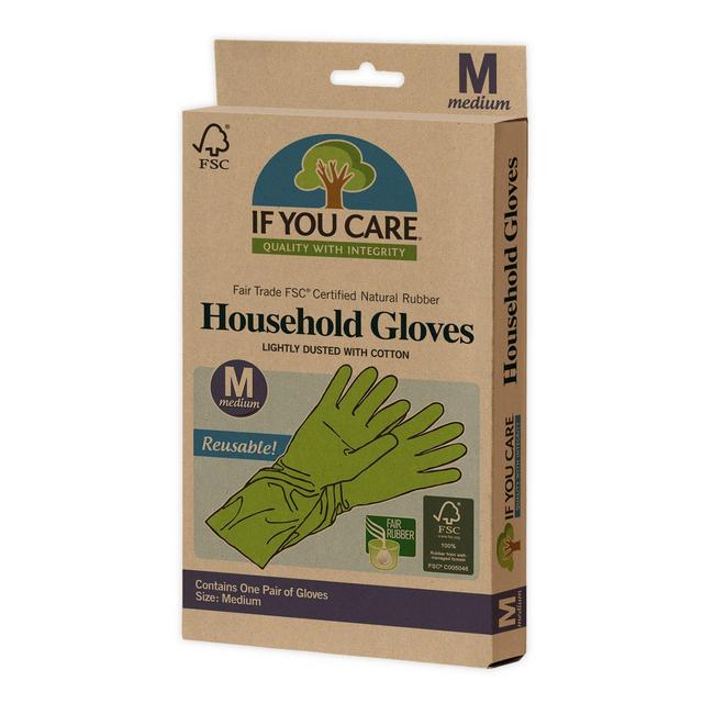 If You Care® Medium Household Cleaning Gloves in Green