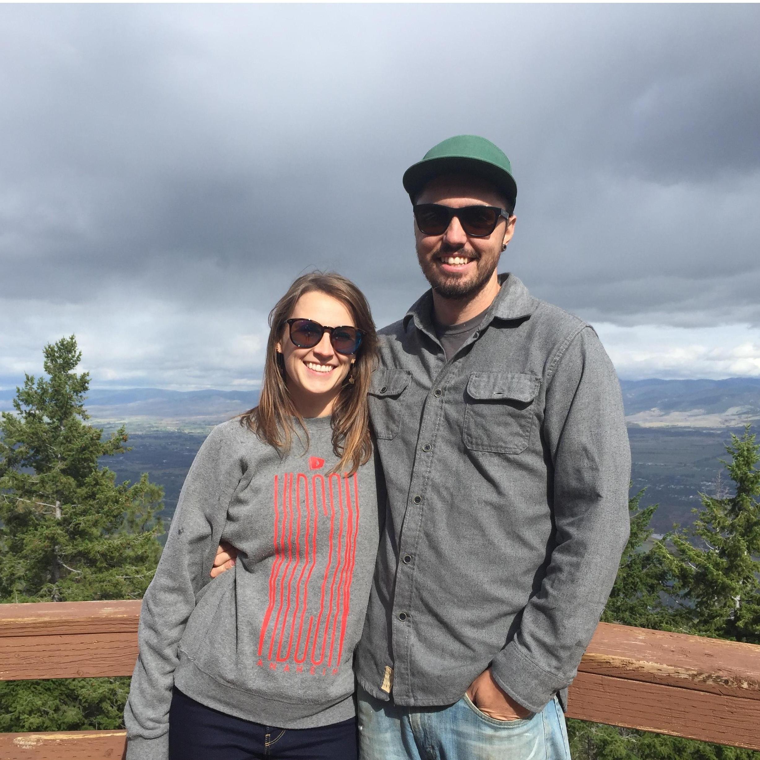 Picture of us at our formerly planned venue, Downing Mountain Lodge!