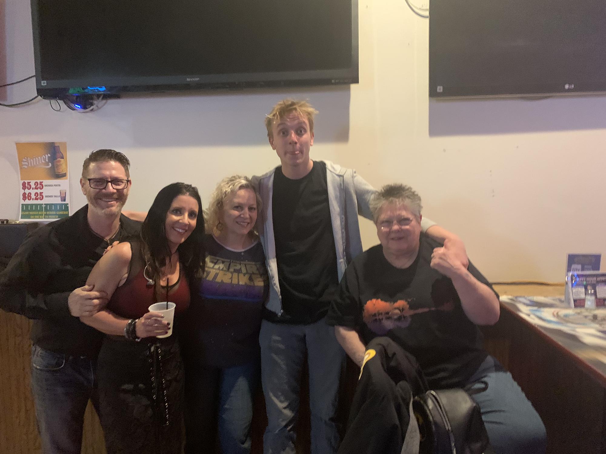 Kelly, Jamie, Mel, Ethan, and Sherry at the 3rd Street show!