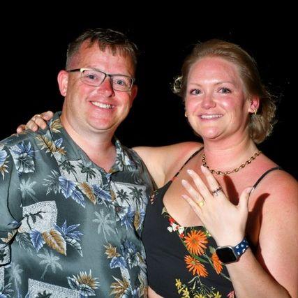 Happy tears for a happy couple.