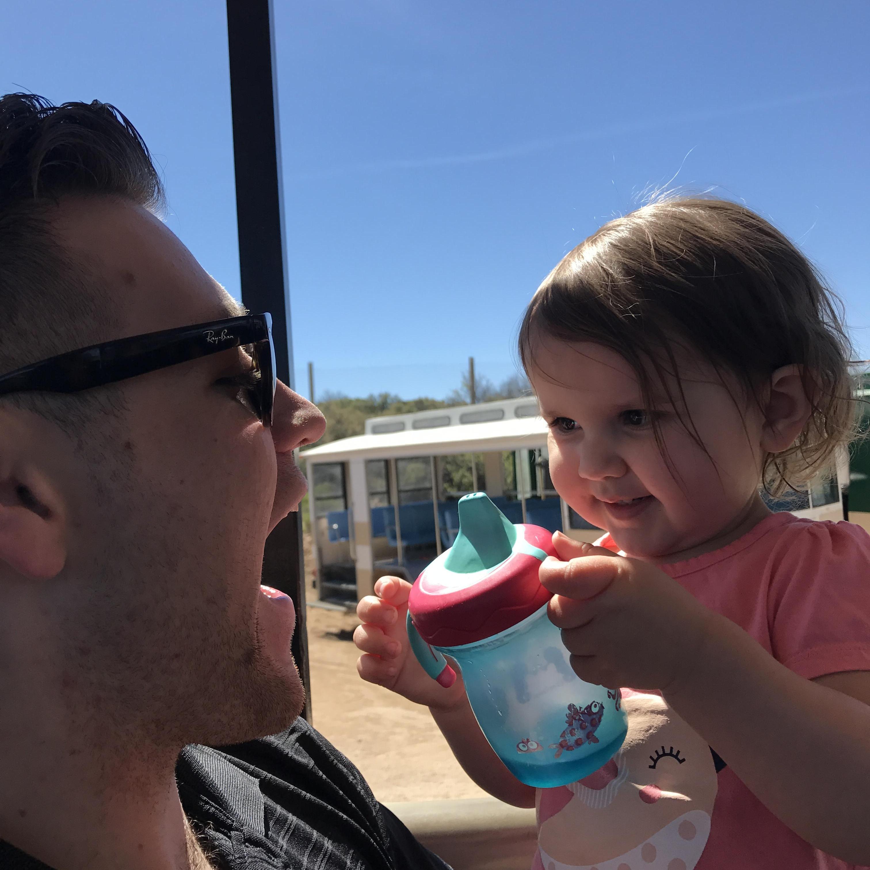 the first time David met my Nieces and Nephews he was a hit! Addison proceeded to color him a picture and write-- I hope you become my Unkel.