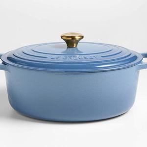 Le Creuset Signature Round 4.5-Qt. Cream Enameled Cast Iron Dutch Oven with Lid + Reviews | Crate & Barrel