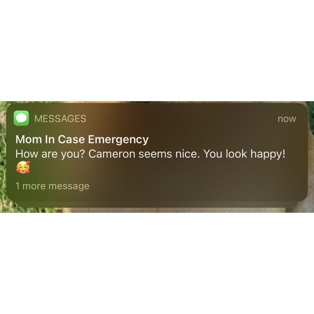 Mom's Approval after a FaceTime Meet & Greet.