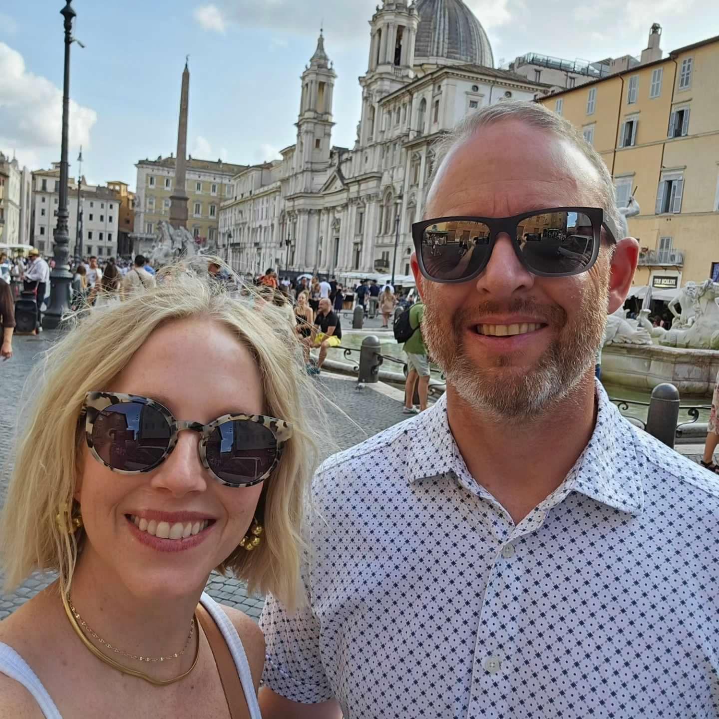 Piazza Navona in Rome, Italy - September 2023