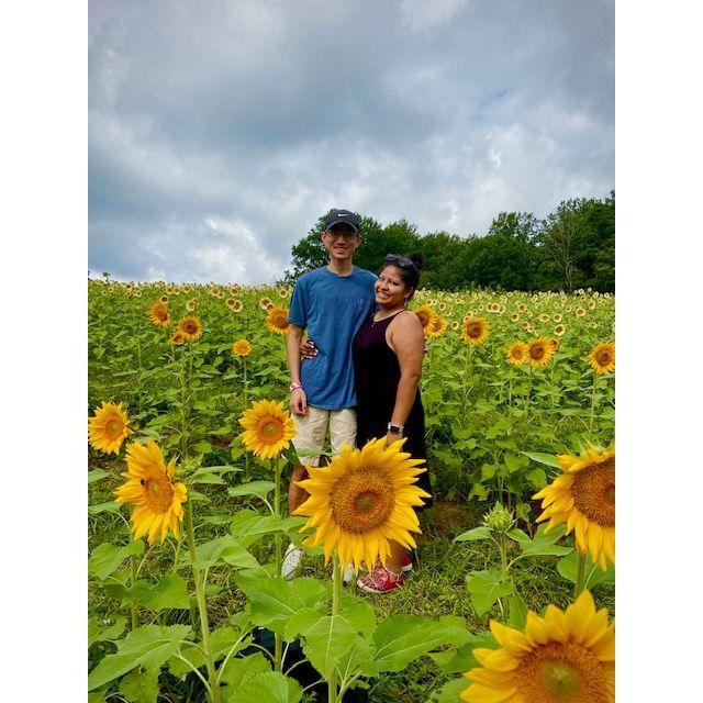 first trip to see sunflowers