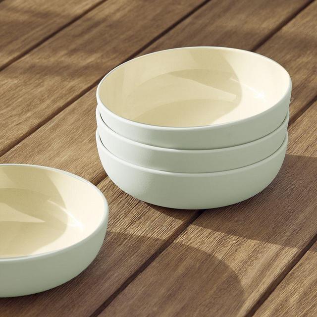 AP Kaloh Melamine Dinnerware Pasta Bowl Melamine Celadon Set of 4