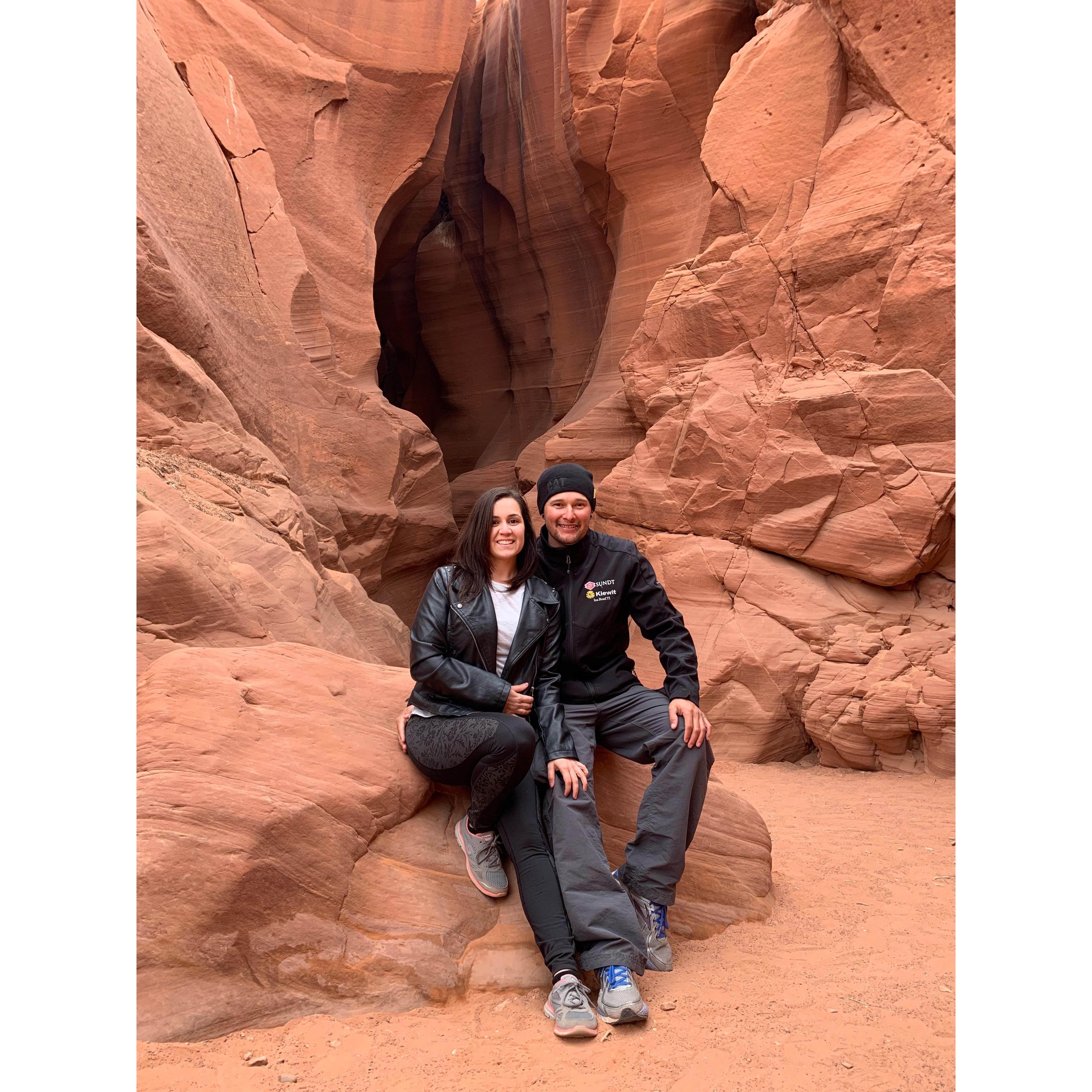 Our first trip together to Antelope Canyon
