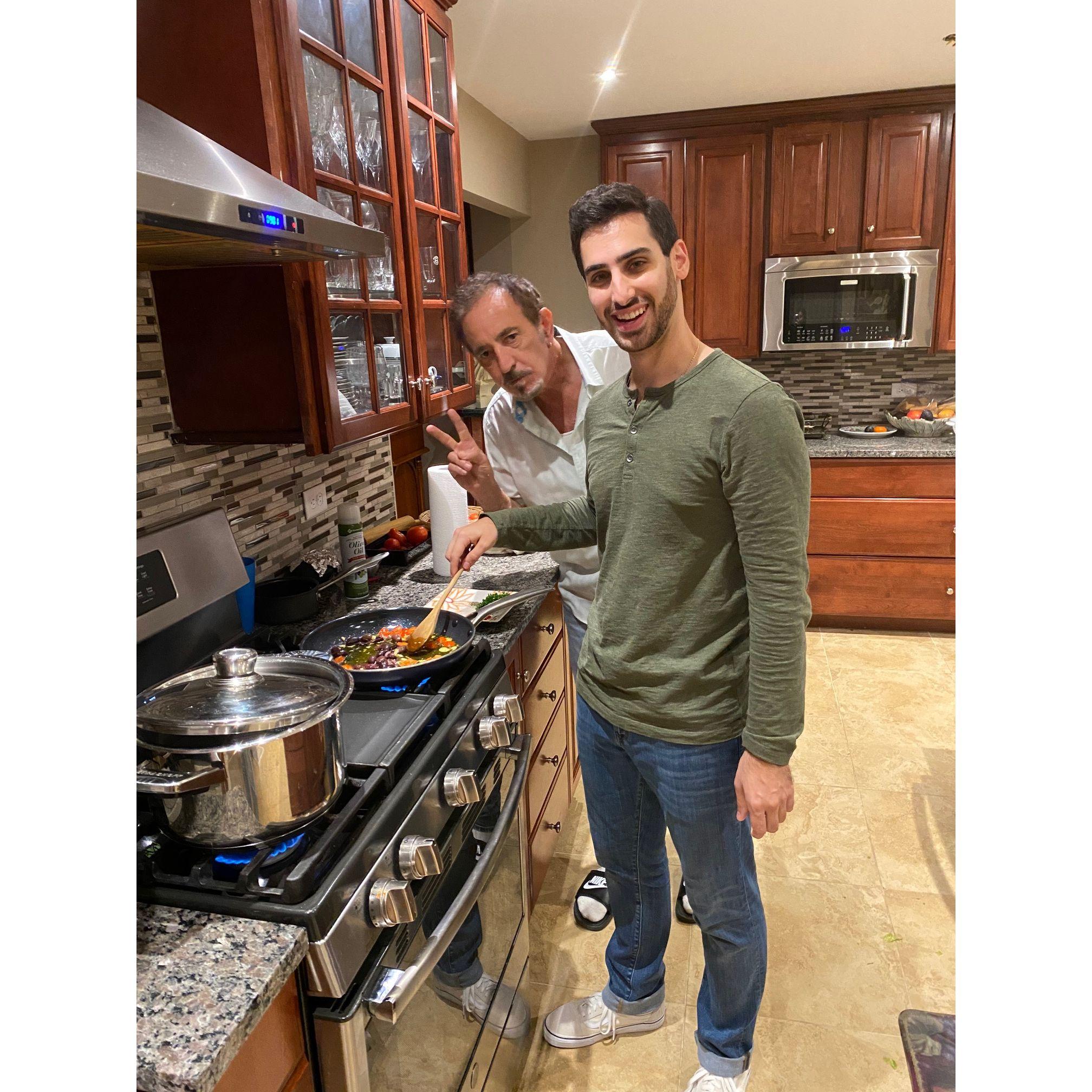 The Guarino Household - Michael was perfecting the Spaghetti al tonno recipe