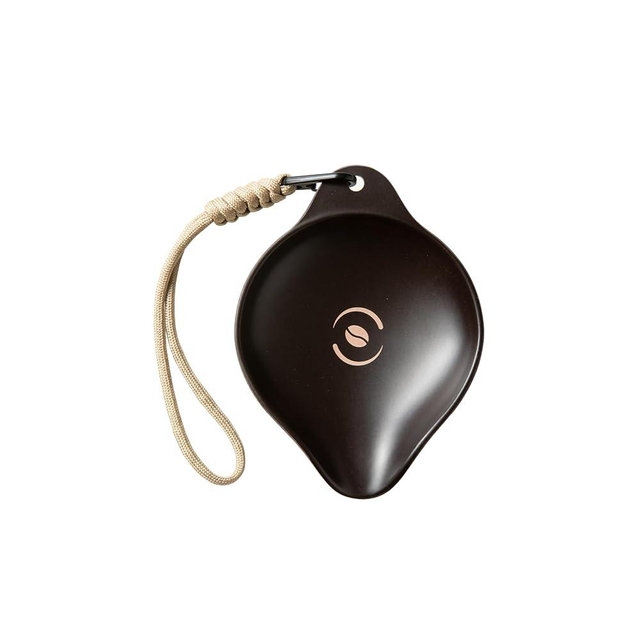 OutIn Coffee Bean Dosing Tray with Strap, Made from a Coffee Ground Composite, Lightweight & Durable