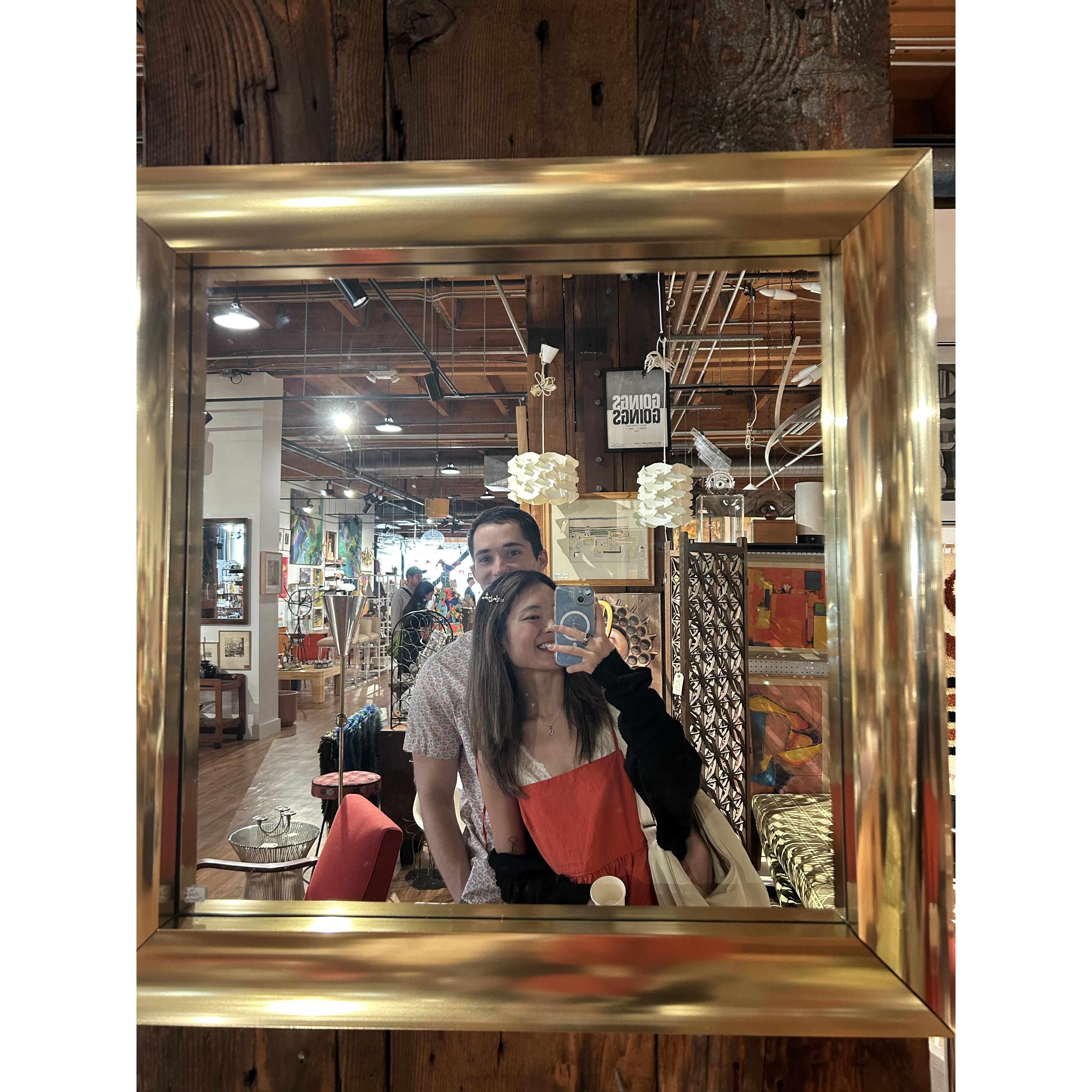 Vintage shopping together :)