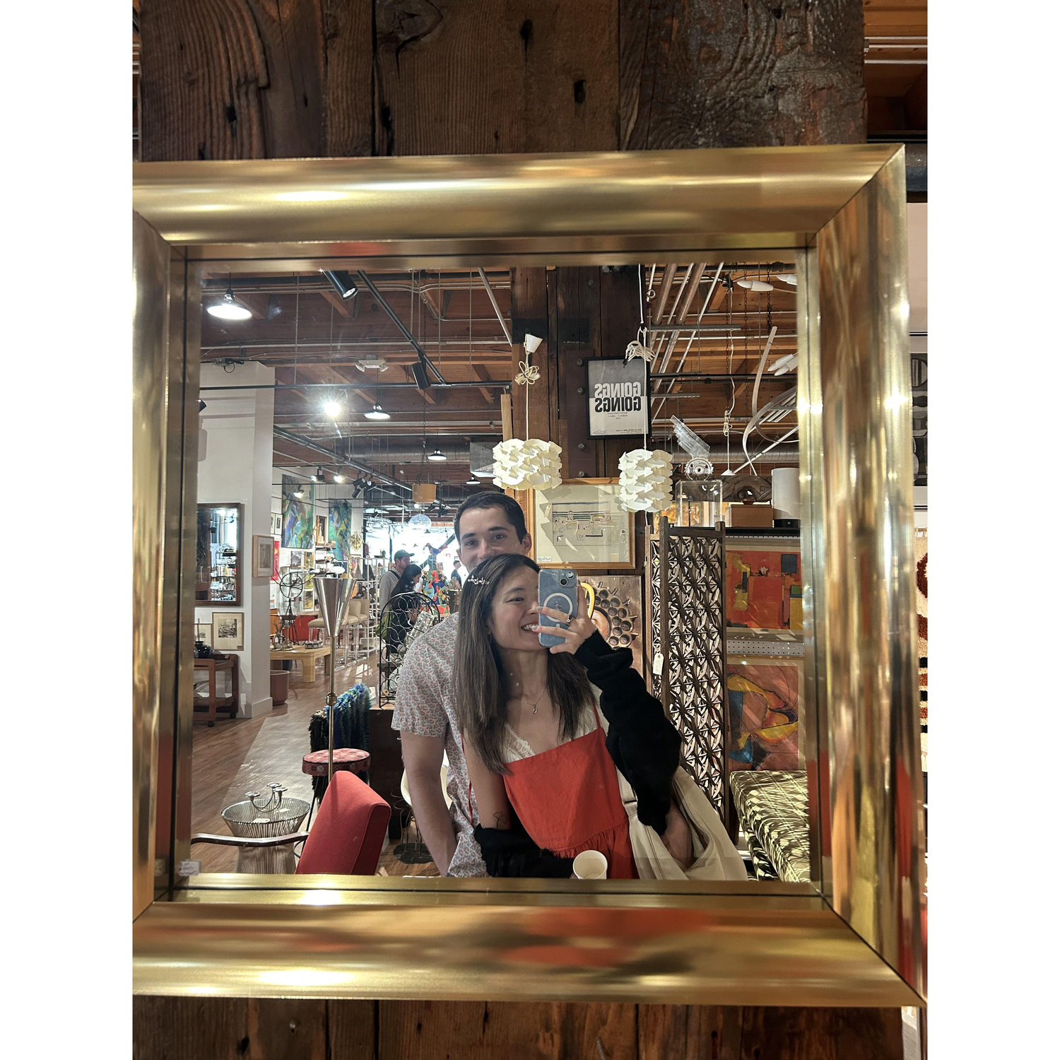 Vintage shopping together :)