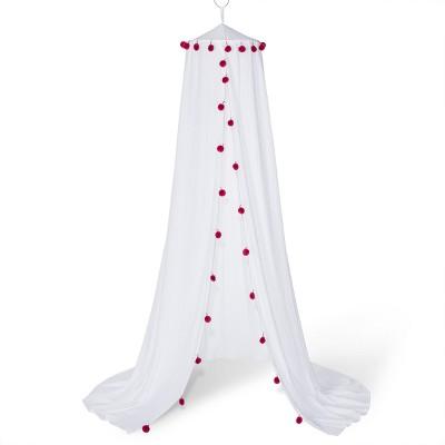 Pom Pom Bed Canopy White - Pillowfort&#8482;