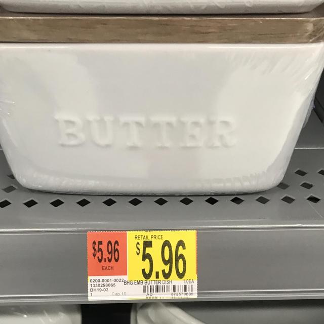 Butter cellar.   @ Walmart